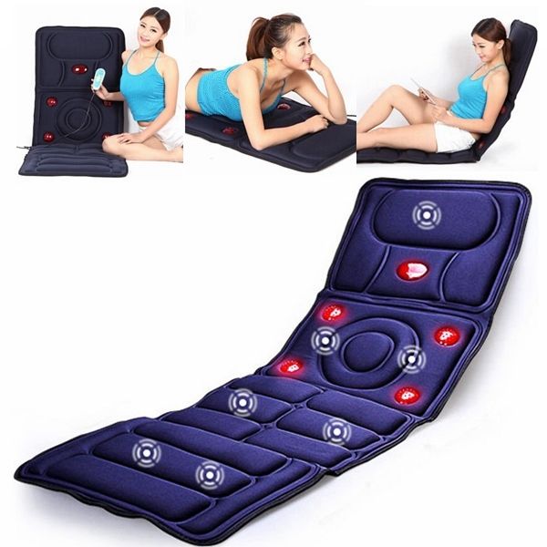 Body Massager Far Infrared Massage Reduce Back Fat Mattress Cushion Vibration Body Head Massager Relax Body 110V - 220V