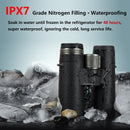 Binoculares Saga de alta definición 8X42 10X42 ED, lentes para acampar, caza, telescopio ocular grande, Binocular profesional Hd