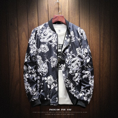 6 ESTILO Moda Primavera 2022 Nueva chaqueta informal con estampado para hombre Ropa de calle japonesa Ropa de diseñador Más TAMAÑO ASIÁTICO M-XXXL 4XL 5XL