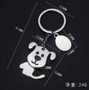 Hot Men New Shaking Dog High Quality Metal Key Chain Bag Fashion Accessories New Women Best gift Jewelry K1968