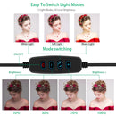 LED Ring Light 16/20/26cm 5600K Dimmable Selfie Ring Lamp With Tripod Phone Holder USB Plug Photo Studio Photography Lighting