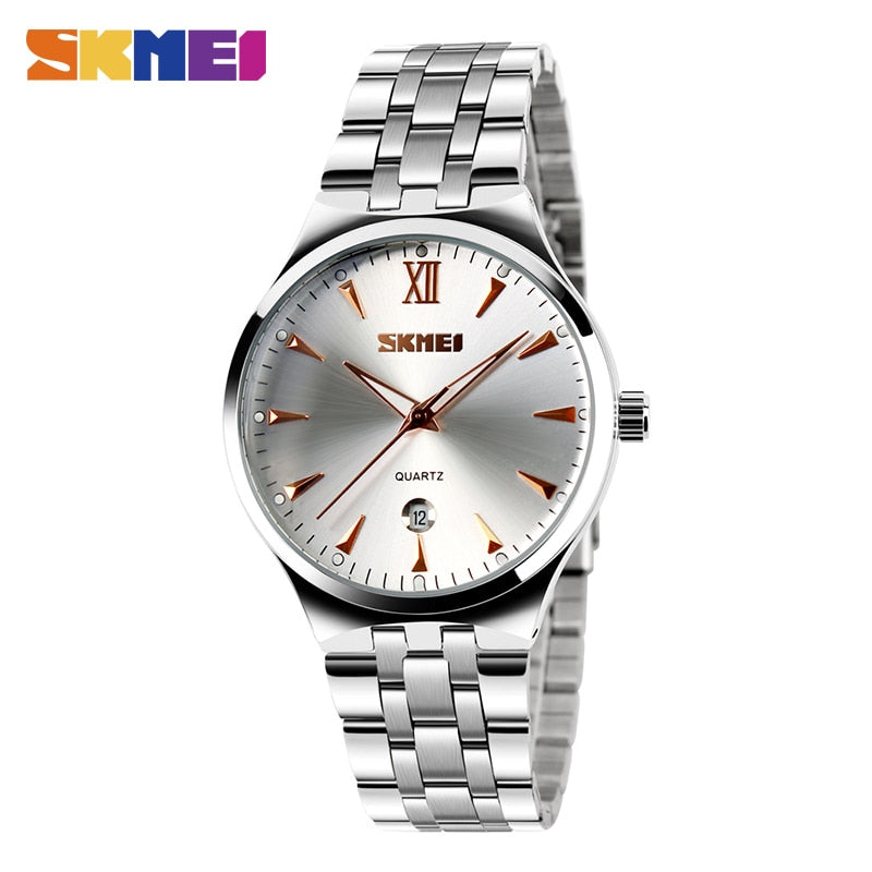 SKMEI Fashion Ladies Sport Watches Women Quartz Watch 3Bar Waterproof Female Wristwatches Calendar Relogio Feminino Clock 9071