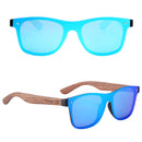 BARCUR Polarized Black Walnut Wood Sunglasses Men Square Women Sun Glasses UV400 Oculos Gafas Oculos De Sol Masculino