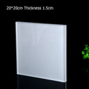 Square Solid Acrylic Display Stand Cabinet Shop Retail Jewellery Watch Art Counter Display Riser Block Clear Black Frosted White