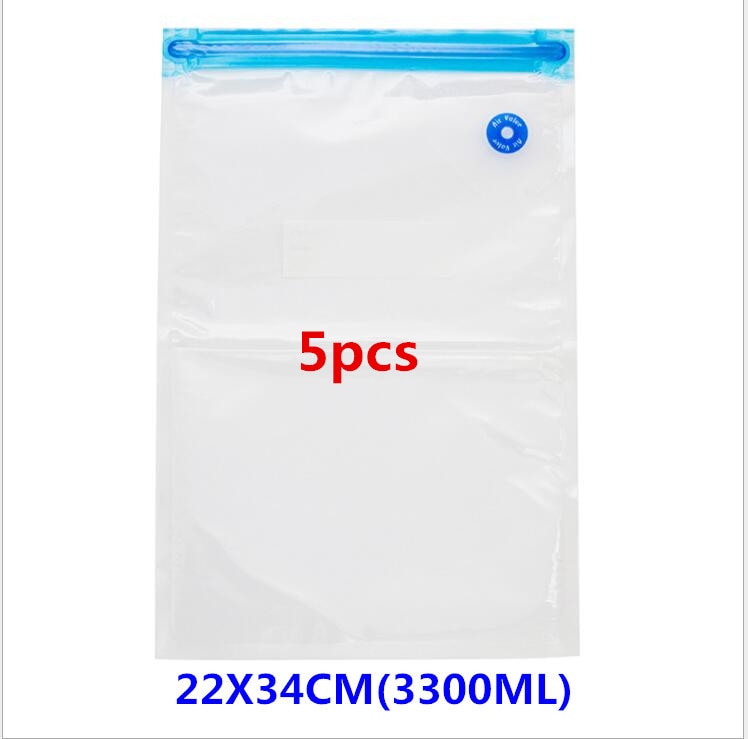 Kitchen Food Vacuum bag 5 Size available Pumping vacuum Sealer bag for Fresh-keeping/Food Storage Reusable bag Vacuum packaging