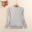 2021 Winter Plus Thick Velvet knit Sweater Bottoming shirt Velvet lining Warm Pullover Sweater female Fashion Thick Sweater