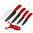 FINDKING High Quality  Zirconia Black Blade 3" 4" 5" 6" inch + Peeler + Covers Ceramic Knife Set Kitchen Professional  knife
