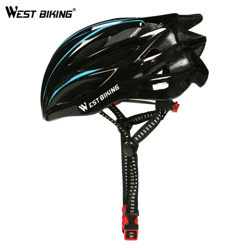 Casco de bicicleta WEST BIKING ultraligero moldeado integralmente, casco de bicicleta de montaña MTB para hombres y mujeres, equipo de protección para bicicletas