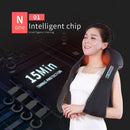 Shiatsu Neck Back Massagem with Heat Deep Kneading Massager Shoulders Legs Foot Full Body Portable Electric Massager Home Office