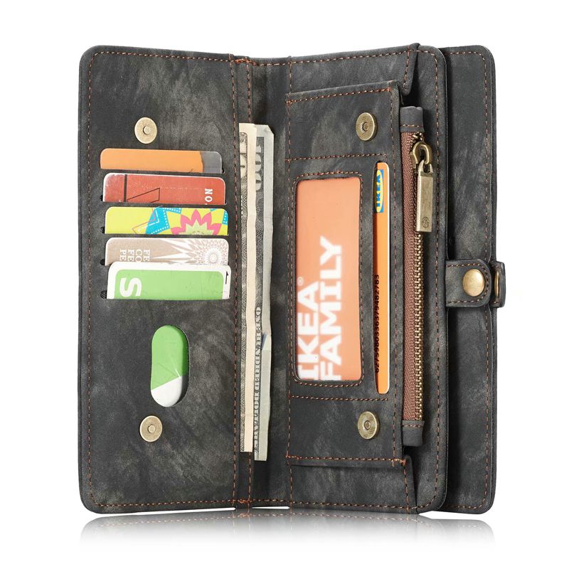Purse Wristlet Phone case For Samsung Galaxy s 21 fe 22 23 note 20 Ultra 10 + Plus coque Luxury Leather Cover accessories