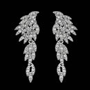 Miallo Fashion Austrian Crystal Alloy Bridal Long Earrings for Women Wedding Big Earrings for Bride Bridesmaids