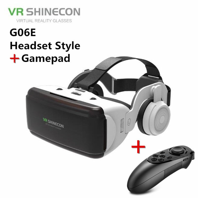 Original VR Virtual Reality 3D Glasses Box Stereo VR Google Cardboard Headset Helmet for IOS Android Smartphone,Wireless Rocker