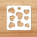 Pantallas colgantes de 12 piezas de 29x29 Cm para sala de estar, partes de paneles, arte de pared divisoria, decoración Diy, hilo de plástico de madera blanca