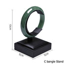 Black PU Leather Jewellery Ring Earrings Stand Holder Set Jewelry Pendant Necklace Chain Chokers Display Bust Bangle Organzier