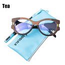 SOOLALA Anti Blue Light Reading Glasses Women Hyperopia Presbyopic Big Frame Wide Arms Cat Eye Women Glasses With Diopter