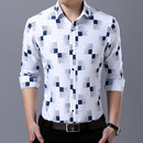 MIACAWOR, novedad de 2022, Camisa de diseño de marca para hombre, Camisa informal de manga larga de primavera, Camisa Masculina con estampado de moda C419