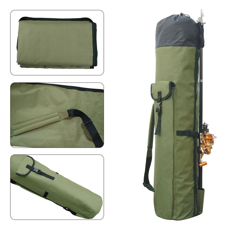 Shaddock Fishing Portable Multifunction Nylon Fishing Bags Fishing Rod Bag Case Fishing Tackle Tools Storage Bag