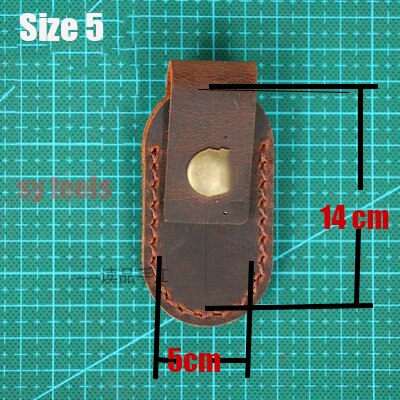 7 designs First layer Crazy horse cowhide leather Folding knife Tool pliers Quick button case sheath waistband Belt buckle