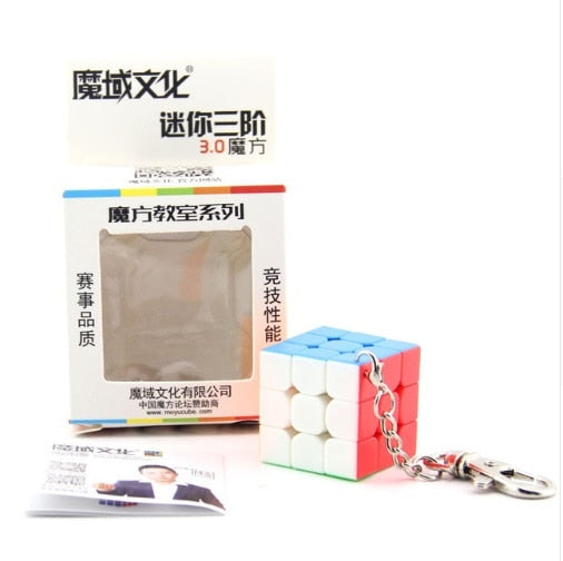 MoYu Mofangjiaoshi 3cm 3.5cm 4.5cm Mini 3x3x3 Zauberwürfel Schlüsselanhänger Professionelles Lernspielzeug Schlüsselanhänger Cubo Magico Puzzle