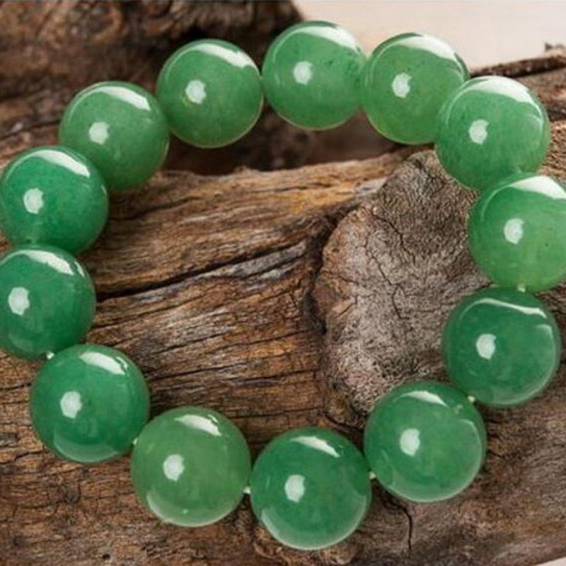 Natural Dongling Jade Bracelet Jade Porn Couple Bracelet Jade Bracelet Crystal Bracelet Green Jade Bead Bracelet for Men and Wom