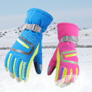 GOBYGO Men Women Children Ski Gloves Waterproof Warm Cycling Hockey Gloves Winter Sports Skiing Snowboard Gloves