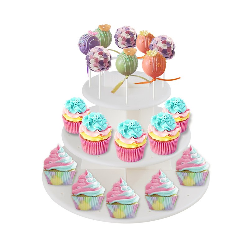 3 Tiers Lollipop Cake Stand Wedding Decoration Donut Wall Lolly Display Stand Holder Baby Shower Birthday Party Dessert Supplies