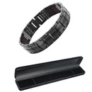 Vivari Men's Health Magnetic Bracelet For Men Silver Plated Pure Titanium Bangle Magnetic Ion Germanium Far Infar Red Bracelets