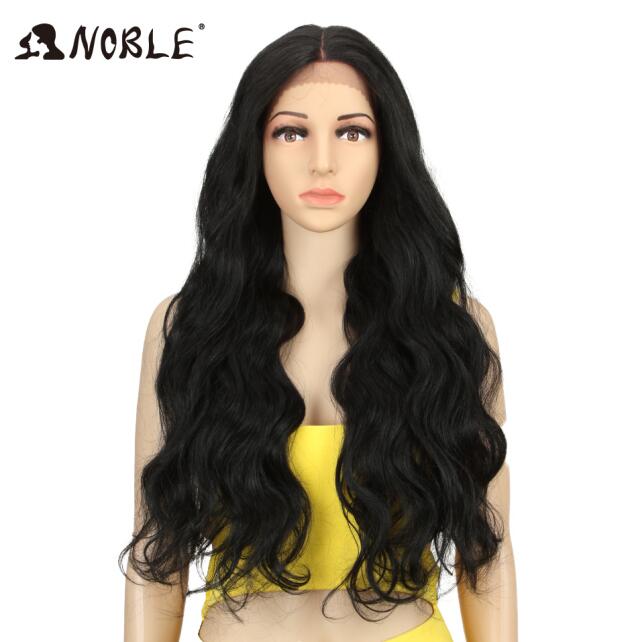 NOBLE Cosplay Long Wavy Wigs for Black Women Synthetic Blonde Wigs 30 Inch Heat Resistant African American Synthetic Lace Wig