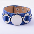 Rainbery  Monogram Leather Bracelet Fashion Jewelry Pulseras 3 Row Multicolor Leather Cuff Bracelet For Women Men