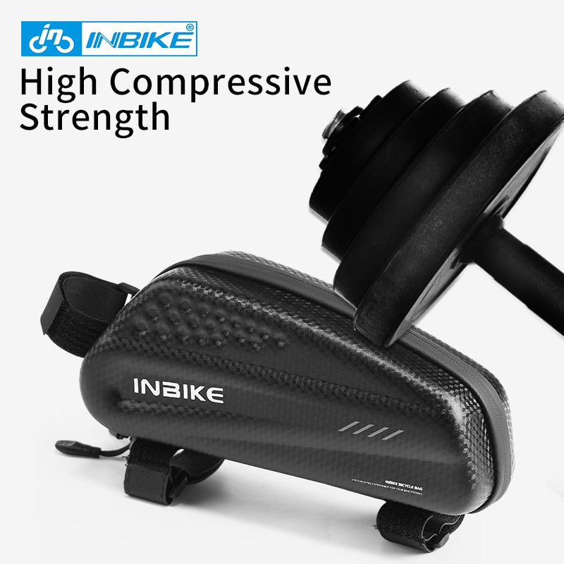 INBIKE Hard Shell Bicycle Bag Waterproof Top Tube Bag Rainproof  Capacity MTB Bike Front Frame Bag Cycling Accessories IB297