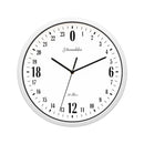 2021 Newest 24 Hour Dial Design 12 Inches Clock Metal Frame Modern Fashion Decorative Round Wall Clock Home Decoration Bar Study