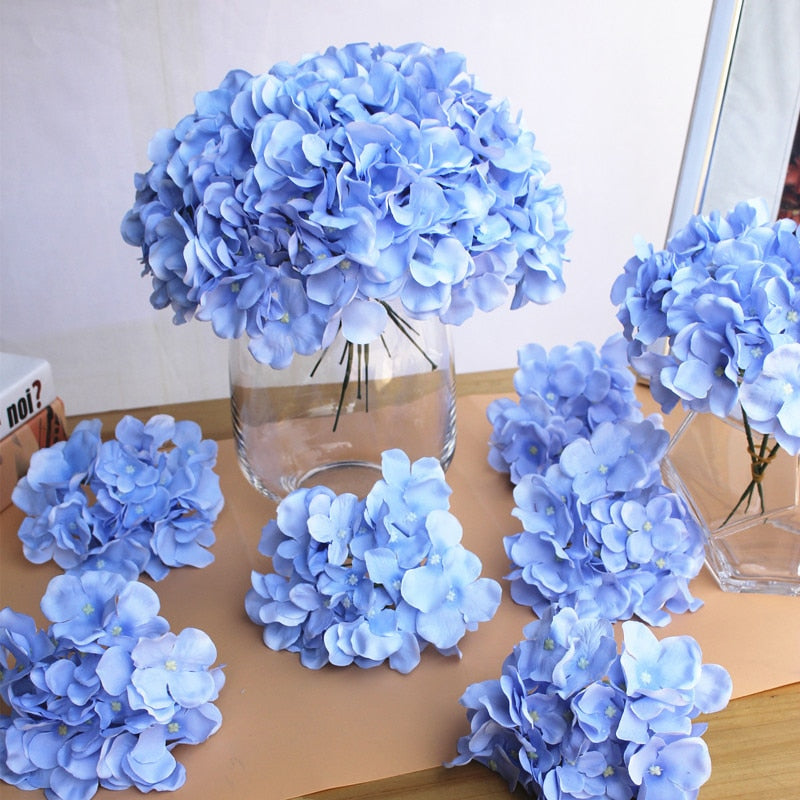 10 teile/los Bunte Dekorative Blume Kopf Kunstseide Hydrangea DIY Home Party Hochzeit Bogen Hintergrund Wand Dekorative Flowe