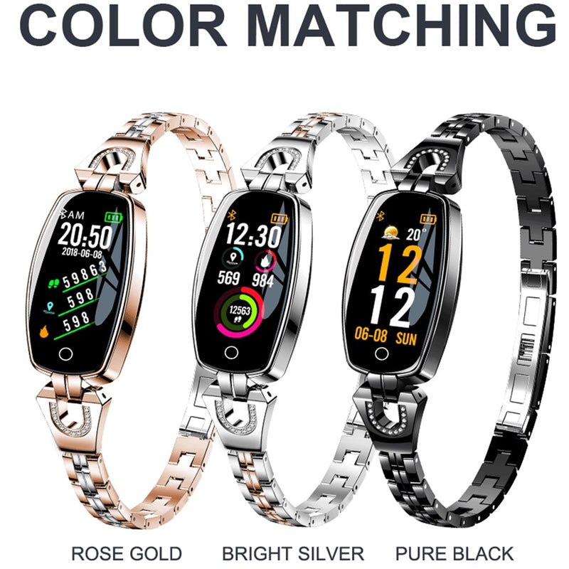 696 H8 Smart Watch Women Smartwatch Heart Rate Blood Pressure Pedometer Waterproof Fitness Activity Tracker Bracelet Xiaomi Band