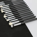 BEILI Schwarzes professionelles Ziegenhaar-Make-up-Pinsel-Puder-Grundlagen-Kontur-Concealer-Augen-Mischen 15/25/30-teiliges Make-up-Pinsel-Set