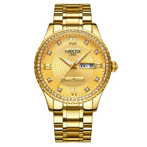 NIBOSI 2022 New Gold Watch Women Watches Ladies Creative Steel Women&