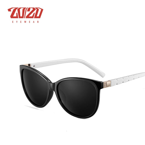 Gafas de sol estilo ojo de gato para mujer, diseño de marca 20/20, gafas polarizadas de estilo Retro para mujer, gafas de sol UV400, gafas de sol femeninas PL337