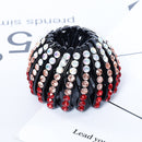 Fashion Women Bun Crystal Hair Claw Horsetail Buckle Hair Clip Bird Nest Expanding Hair Accessories Female Ponytail Headwear