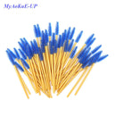 500 Pcs/lot Disposable One-off  5 Mix Colors Nylon Mascara Wands Eyelash Extension Applicator Spoolers Makeup Brushes