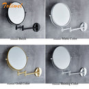 8" Round Magnifying Mirror Double Side 3x to 1x  Bathroom Make Up Mirror Wall Mount 3D71921