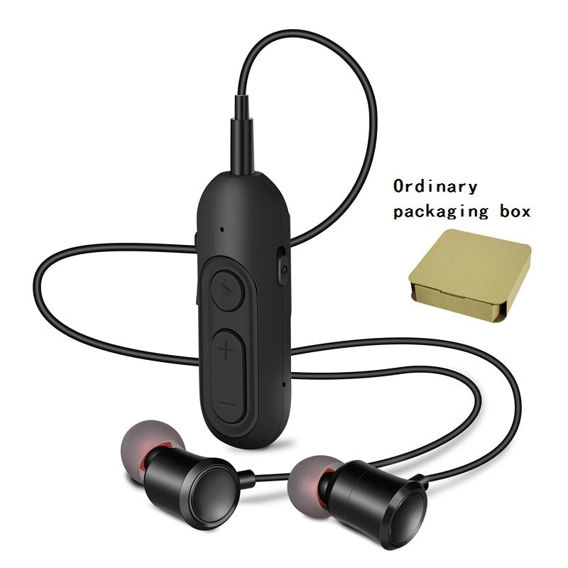 Sport Office Lavalier Wireless In-Ear Auricular Portátil Manos libres Llamada Auricular HiFi HD música Bajo Estéreo Auricular Bluetooth