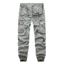 2022 Cotton Cargo Pants Men Ankle Banded Casual Slim Jogger Pants Men Pantalon Hombre