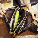 REPRCLA Hot Fashion Crossbody Bags for Women 2022 High Capacity 3 Layer Shoulder Bag Handbag PU Leather Women Messenger Bags