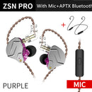 KZ ZSN Pro In Ear Auriculares Tecnología híbrida 1BA + 1DD HIFI Bass Metal Auriculares Sport Noise Cancelling Auriculares Monitor