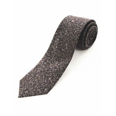 JEMYGINS Original High Quality Cotton 2.4&#39;&#39; Skinny Plaid Solid Cashmere Tie Wool Men Neck Tie For Youth Working Meeting