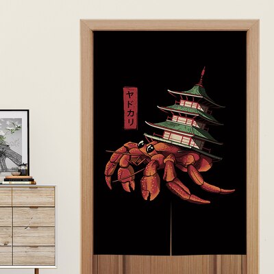 Japanese Style kitchen door curtain fabric screen bedroom restaurant toilet decorative hanging curtain