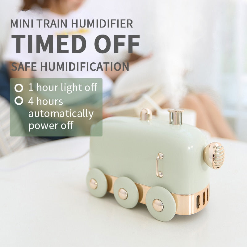 300ml Ulrasonic Air Humidifier Mini Train USB Essential Oil Diffuser Aroma Mist Maker Fogger Portable Atomizer For Home