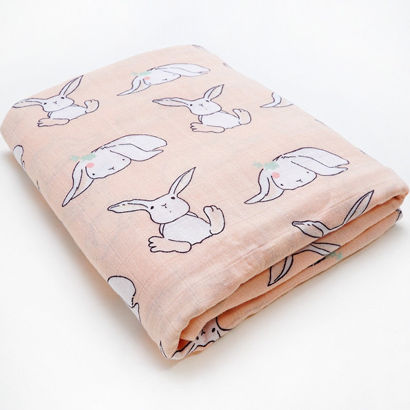 Muslinlife Cotton Bamboo Baby Receiving Blanket Soft Newborn Baby Blanket Bath Towel Infant Muslin Swaddle Wrap Baby Accessories