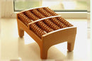 Masajeador de pies doméstico, cojín de masaje de punto de acupuntura para pies, rodillo de madera de plástico, masajeador de pies, taburete para pies