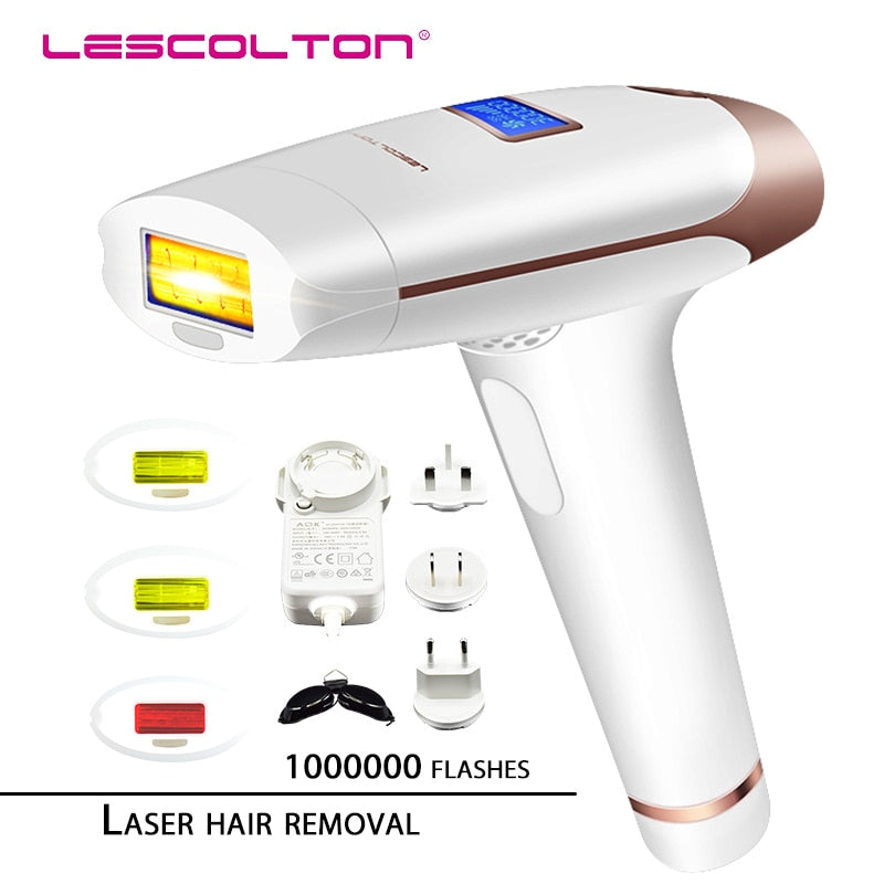Lescolton 1000000times 4in1 IPL Epilator With LCD Display T009i Machine Permanent Bikini Trimmer Electric Depilador