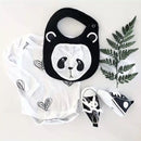 5PCS Diseño mixto Animal lindo Dedign Bebé Niños Niñas Baberos Niños Panda León Conejo Diseño Baberos